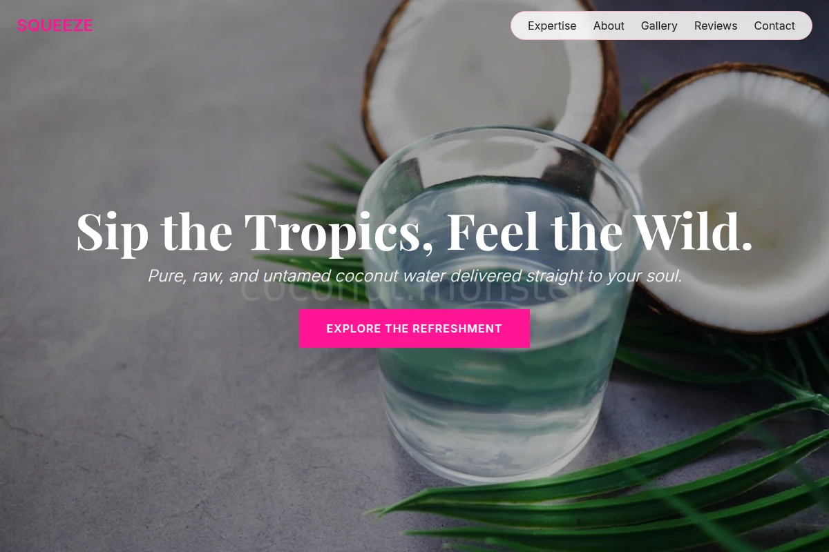 Squeeze Coconut Water