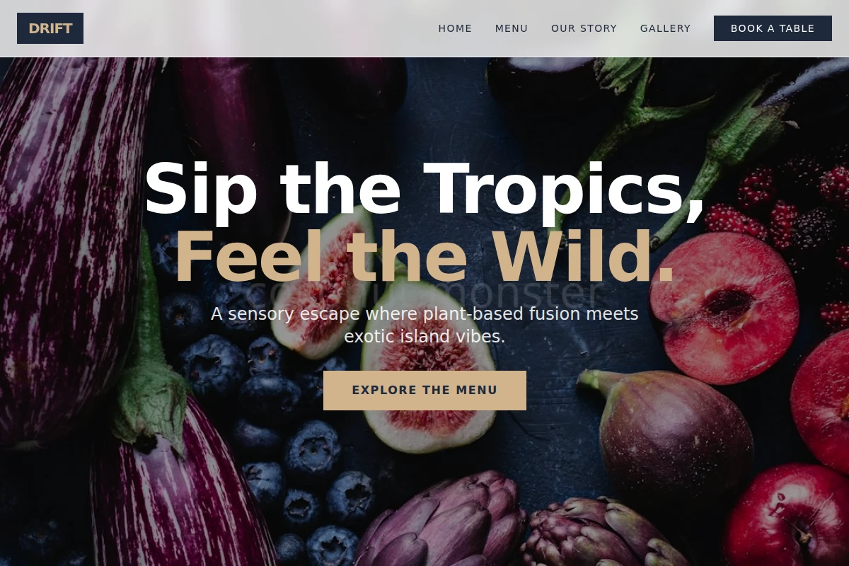 Drift Vegan Food